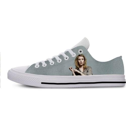 2019 Hot Cool Fashion Pop Funny New Summer High Quality Sneakers Handiness Casual Shoes 3D Printed For Men Women Emma Roberts