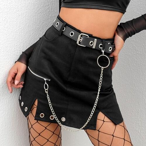 High Waist Mini Black Skirts Gothic Streetwear Cross Print Pleated Women Skirts Casual College Lolita Harajuku Skirt