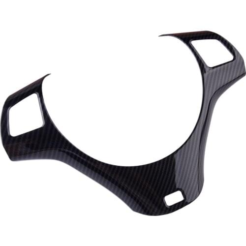 Carbon Fiber Style Steering Wheel Trim Cover Fit For BMW 3 Series E90 2005 2006 2007 2008 2009 2010 2011 2012