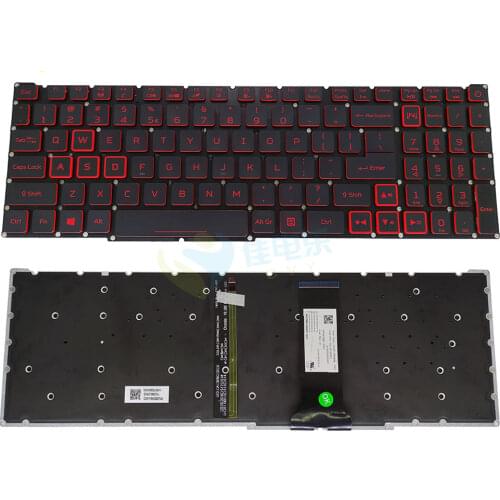 New for Acer Nitro 5 AN515-55 AN515-55-50Z3 AN517-52 AN517-52-5744 AN515-55-55MH AN515-55-5354 US Laptop US Backlit Keyboard