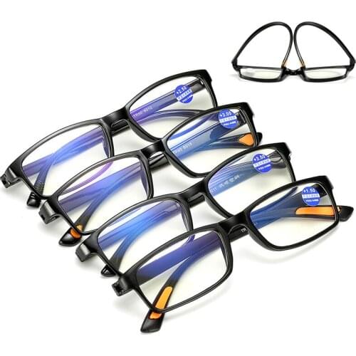 New Classic Reading Glasses TR90 Flexible Ultra-light Women Men Presbyopic Glasses Hyperopia Prescription Eyewear 1.5 2.0