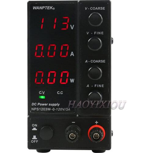 NPS1203W 120V3A Portable Mini Adjustable Laboratory DC Switching Power Supply For Phone Notebook Repair Test Regulated Power