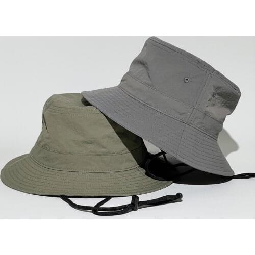 New Womens Sunscreen Casual Hats Waterproof Pure Color Sunbonnet Fedoras Outdoor Fishing Summer Fisherman Hat Beach Cap for Men