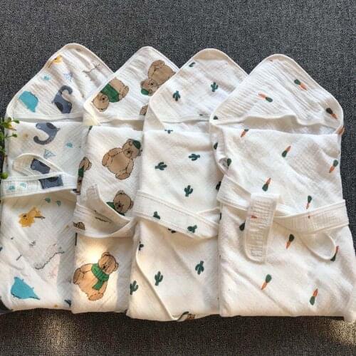 Baby Swaddle Wrap Newborn Blanket Cotton Soft Infant Carriage Quilt Hug Blanket Thin Wrapper Swaddle Set Toddler Sleeping Bag