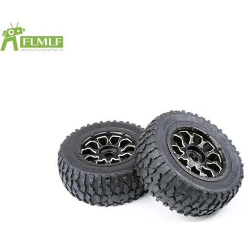 Rubber Off-road & Gravel Tire Assembly Kit with Wheel Hub Fit for 1/5 Losi 5ive T Rofun Rovan LT KingmotorX2 Toys Parts
