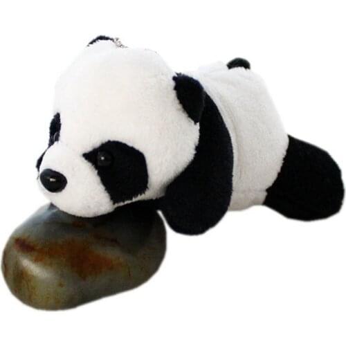 Cute Plush Toy Little Panda Hanging Keychain Key Holder Pendant Bag Ornament
