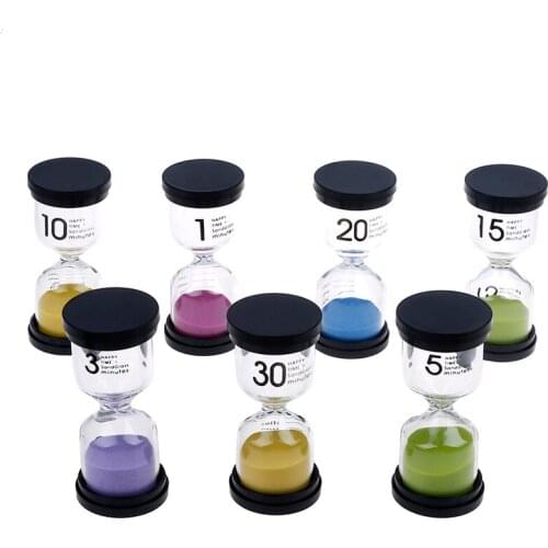 1pc Home Ornament Desktop Sand Clock Timers 10 Minute/15 Minutes/30 Minutes Hourglass Timer For Children Brush Teeth