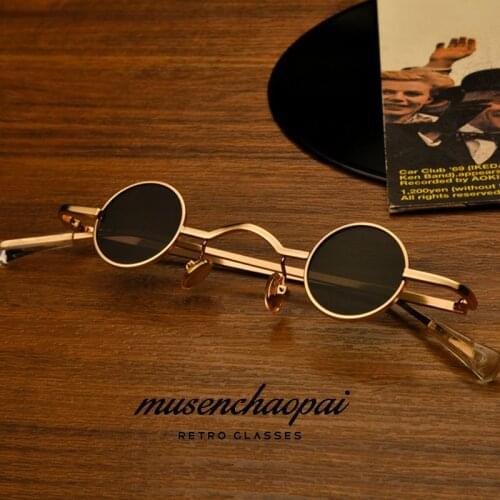 Party Favors Decoration Retro Mini Round Glasses Metal Funny Circle Sunglasses Fashion Disco Dancing. Men Ladies Supplies
