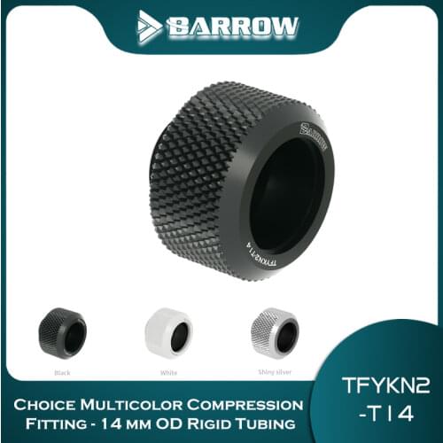 Choice Multicolor Hard Pipe Compression Fitting Anti-Off 14mm OD Rigid Tubing Black, Silver, White TFYKN2-T14