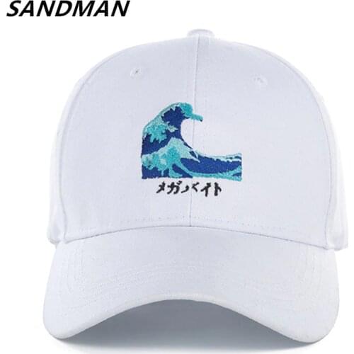 SANDMAN High Quality Cotton Waves Snapback Cap Baseball Cap For Men Women Hip Hop Dad Hat Bone Garros Snapbacks