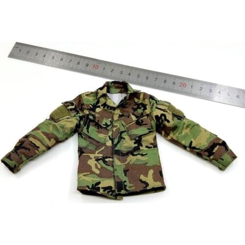 1/6th Soldier Camouflage Combat Shirt Coat Of DAM 78081 Navy Seals Operation Red Wings Radio Telephone Operator For 12 inch Doll