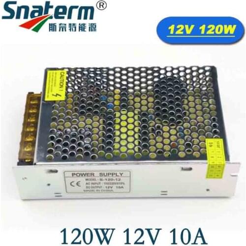 10A 120W LED Power Supply 12V Small Volume LED Driver Power Adapter Switching AC 110V 220V to DC 12V Transformer for LED Strip