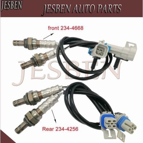 4x front rear 234-4256 234-4668 Lambda Oxygen O2 Sensor for Chevrolet Equinox Silverado Suburban 1500 2500 Tahoe Yukon Escalade