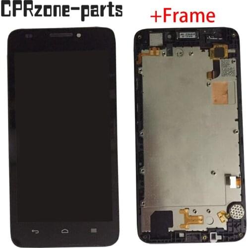 5.0" Black / White With Frame For Huawei G620 G620-L75 G620-L72 LCD display with touch screen digitizer sensor panel assembly