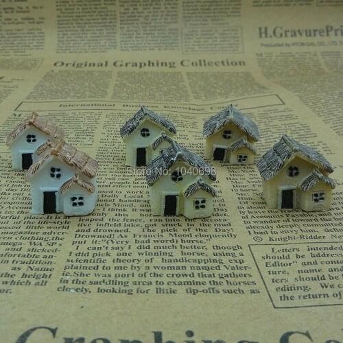 5pcs/lot resin solid Thatched house with window 22mm Cabochon Scrapbook DIY Craft Phone shell /Kids Hair Decoration