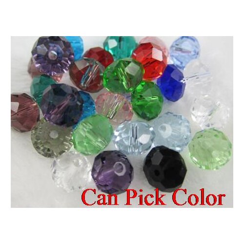 6mm 500Pcs/lot fashion best Mixed Faceted Rondelle Glass Crystal Beads spacer Bracelet necklace Making DIY Round hbg24