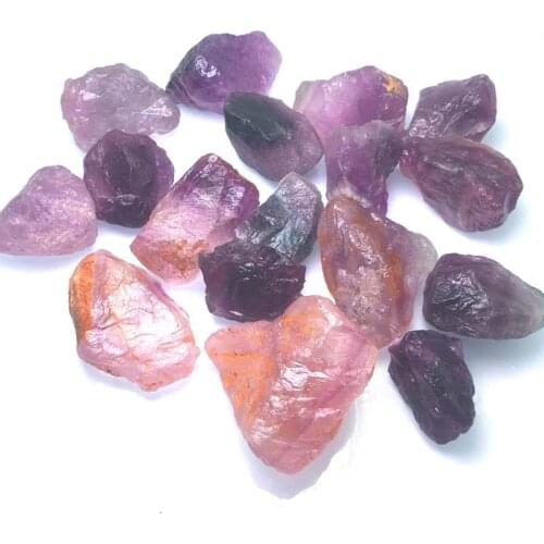 70g Natural Fluorite Quartz Crystal Stone Ornament Original Stone Treatment Stone Point Healing Wand Household Deco