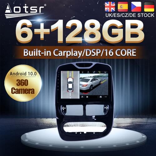 Android 10 128G For Renault Clio 2013 2014 2015 Car DVD GPS Navigation Auto Radio Stereo Video Multimedia Player HeadUnit 2din