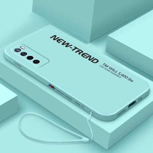 For Huawei Nova 8 7 6 5i Pro Case Soft Liquid silicone Skin Square protective Back Cover Case For Huawei Nova 8 7 Se phone shell