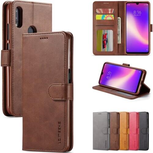 Stand Case For Xiaomi Redmi 7 7A Cover Case Magnetic Flip Wallet Luxury Vintage Plain Leather Phone Bag On Xiomi Redmi 7 A Coque