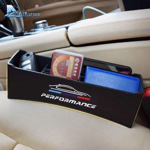Airspeed PU Leather Seat Storage Car Seat Gap Box for BMW X1 X3 X5 X6 F30 F20 E90 E92 F10 F18 F11 F07 GT Z4 F15 F16 F25 E60 G30