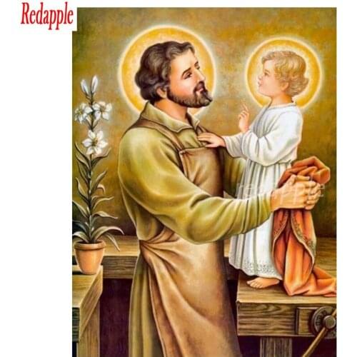 DIY Diamond Painting Cross Stitch 5D Religious Holy Family Image Full Diamond Embroidery Mosaic Jesus with childs Home Decor art