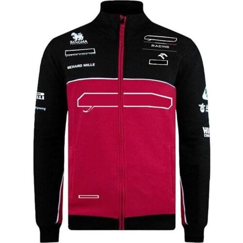 F1 Formula One Racing Suit Long-sleeved Jacket Autumn And Winter Outfit Team Jacket Warm Sweater Thin Fleece Custom