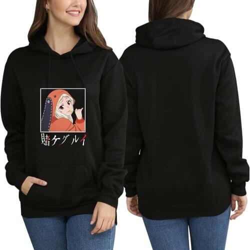Yomoduki Runa Cosplay Hoodie Kakegurui Japenese Loose Anime Hooded Sweatshirt Unisex Oversized 4XL Sweater Casual Streetwear