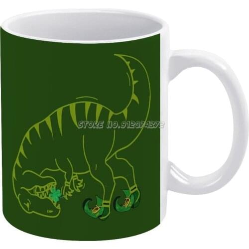 St Patrex Day Coffee Mugs Ceramic Mug Tea Cup Custom Cup Personalized Maman Gift Dino Day Dino Day Dino Day Dino Day Dino Day Di