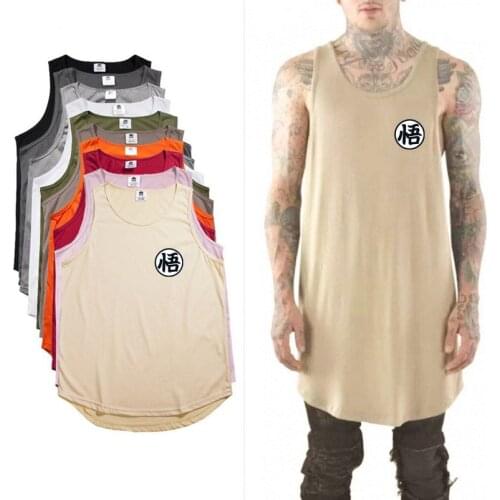 Tank top Summer bodybuilding sleeveless tank Fashion Streetwear mens tank tops shirt