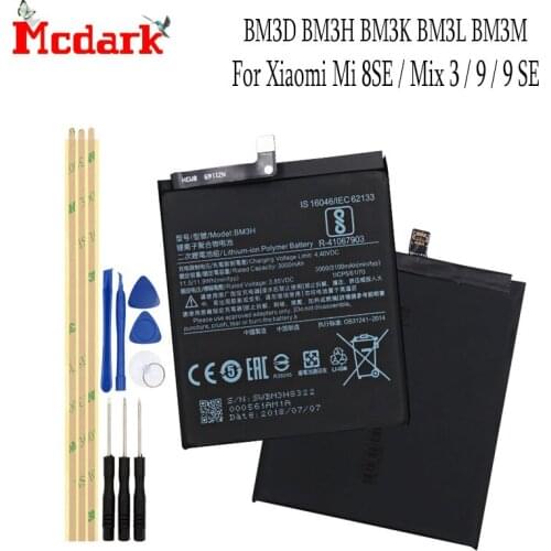 Mcdark Xiaomi Mi Mix 3 Phone Batteries