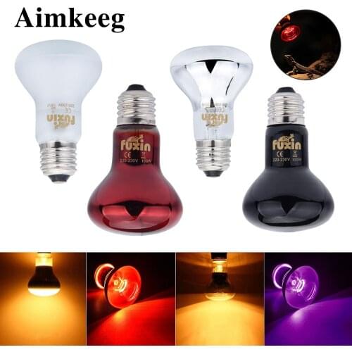 Reptile Lamp Mini Pet Heating Lamp E27 UV Day Night Amphibian Turtle Snake Lamp Heat Reptile Bulb Light 25/50/100W AC220-230V