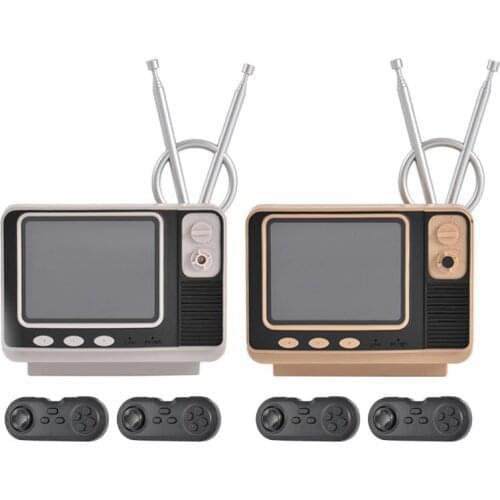 Wireless Game Console Set Nostalgic Classic Gamepad Kit Retro Tv Game Console Tv Output and Dual 2.4Gh Wireless Controller