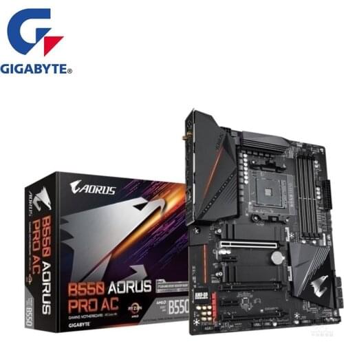 NEW For Gigabyte GA B550 AORUS PRO AC Motherboard AM4 DDR4 B550 Desktop Mainboard Support R5 R7 5800X 5600X 5300X