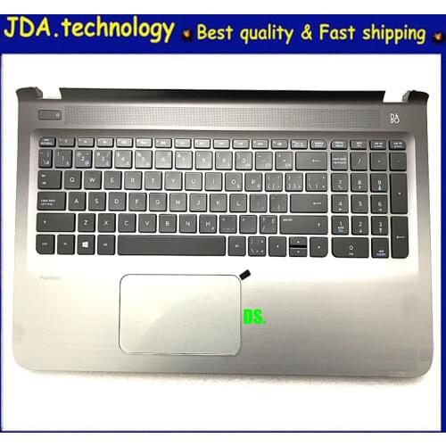 MEIARROW New Palmrest topcase for HP Pavilion 15-AB 15-AB065TX Canada Keyboard Upper Cover Touchpad 809032-DB1