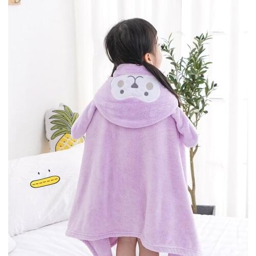 Newborn Hooded Towel Children Baby Spa Towel for Baby Bath Velvet Baby Blanket Kids Bebe Bathrobe Infant Bath Hood Beach Towels