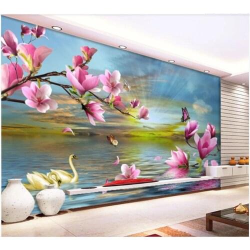 Custom photo wallpapers for walls 3 d murals Modern rustic style flower open background wall papers home decoration