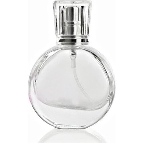 10pcs/lot 25ml Clear Glass Perfume Bottle Thick Glass Spray Cosmetic Bottles Empty Parfum Packaging Bottle