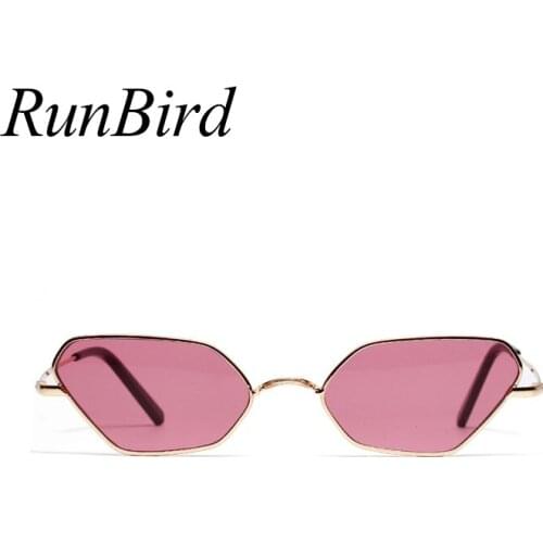 Fashion Sunglasses Women Cat Eye Small Frame Sun Glasses Vintage Red Lens Lady Eyewear UV400 Brand Design Gafas de sol 5407