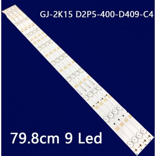 LED backlight strip 9 lamp for philips 40'' GJ-2K15 D2P5-400-D409-C4 40PFT5501/12 40PFS5501/12 40PFH4101 40PHH4100 40PFK5300