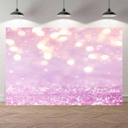 Thin Vinyl Purple Bokeh Sparkling Portrait Kids Birthday Party Wedding Banner Photography Backdrop Photo Studio Background