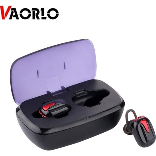 VAORLO TWS Wireledd Bluetooth Earphone Stereo Sound Earbuds Earphones With Mic Running Sport Headset For Xiaomi fone de ouvido