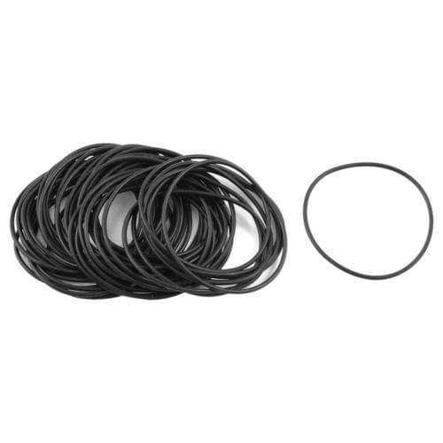 100 Pcs Black Nitrile Rubber O Rings Oil Sealing Gaskets 42mm x 1.5mm