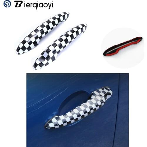 2Pcs For Mini Cooper JCW R55 Clubman R56 R57 R58 R59 R61 Car Door Handle Cover Stickers Decal For MINI Clubman R55 Accessories