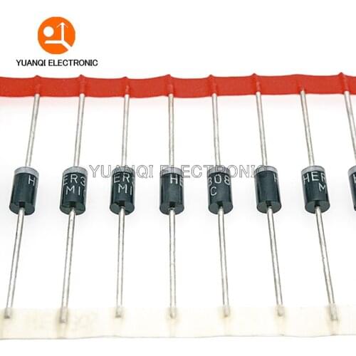 20pcs HER308 3A 1000V DO-27 Fast Recovery Rectifier Diode