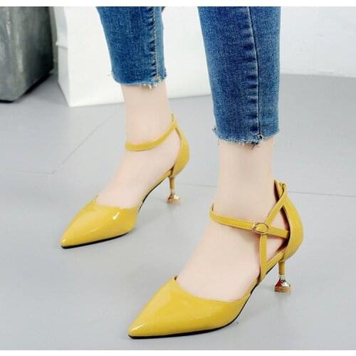 2021 Pointed Toe Thin High Heels Pumps Ankle Strap Cross Tied Pink Beige Womens Shoes Stiletto Sandals Summer Plus Size