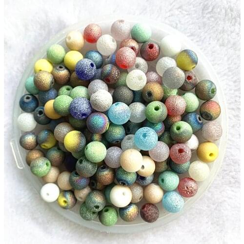 New 6/8mm Austrian Frosted Matt Crystal Glass Beads Loose Spacer Beads Handmade for Jewellery Making DIY Bracelet Necklace #32