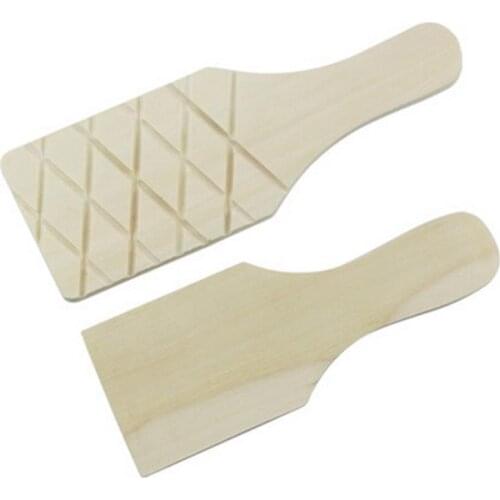 Arc Grooved Ribbed Wooden Utensils Paddle Art Carving for Figurine Pottery Clay Plate Ceramics Fluted Paddle Tools