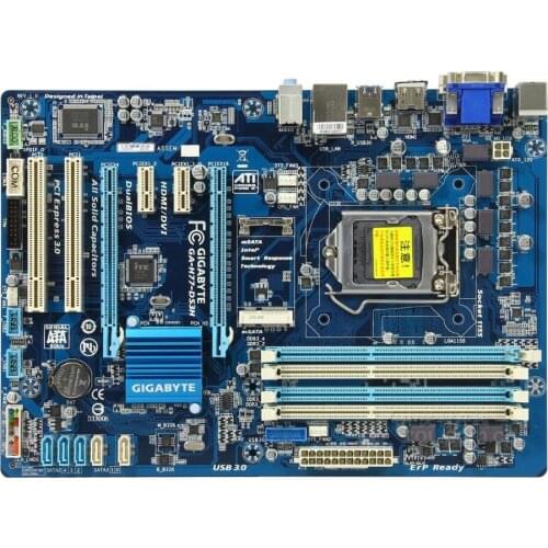 For Gigabyte GA-H77-DS3H Original Used Desktop Motherboard H77-DS3H H77 Socket LGA 1155 DDR3 On Sale