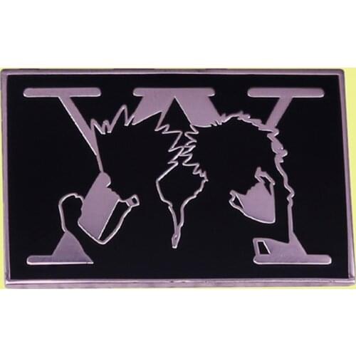 HxH Gon Freecss Killua Zoldyck Japanese Anime manga enamel pin Yoshihiro Togashi brooch